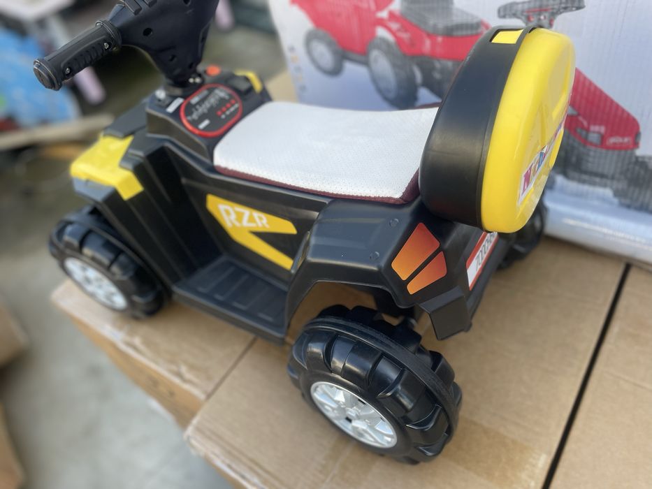 Atv electric copii Nichiduta Race Red 35W cu scaun din piele