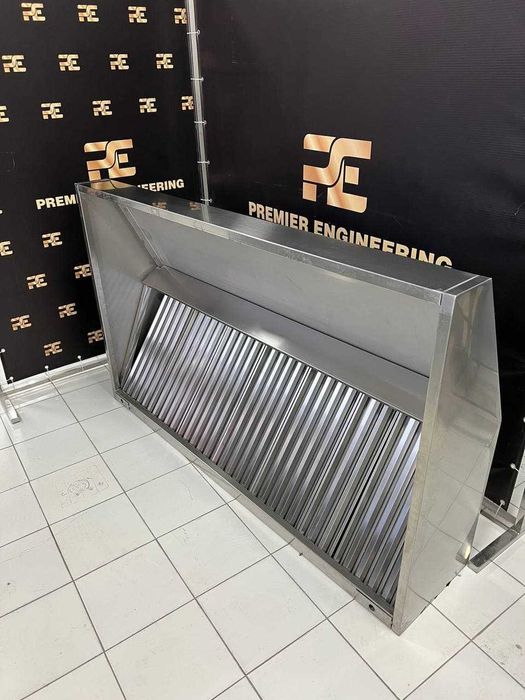 Зонт вытяжной квадратный. Нержавейка Premier