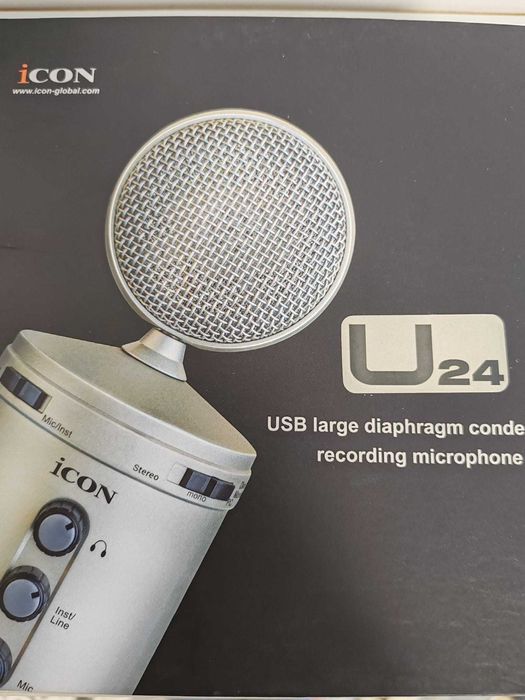 Microfon iCON U24- NOU-studio- conexiune USB
