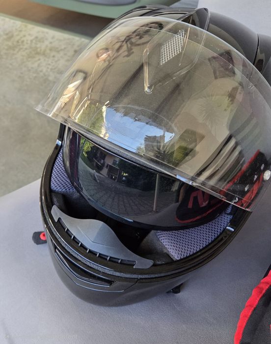 Geaca piele moto dama Revit plus casca Lazer