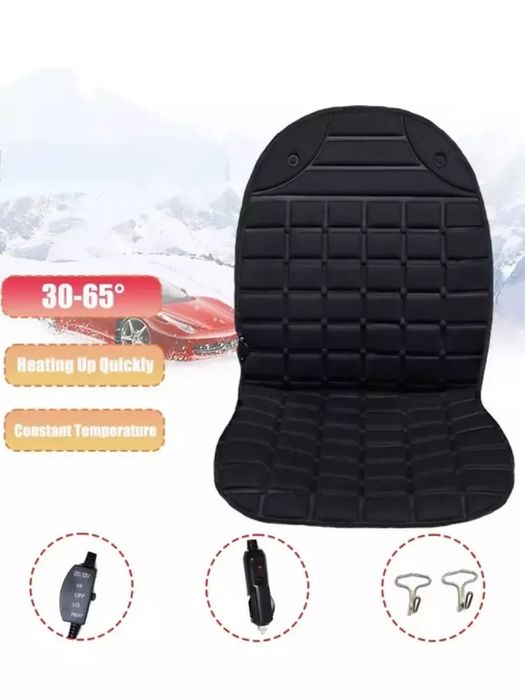 O'rindiqni termostat bilan isitish uchun qoplama