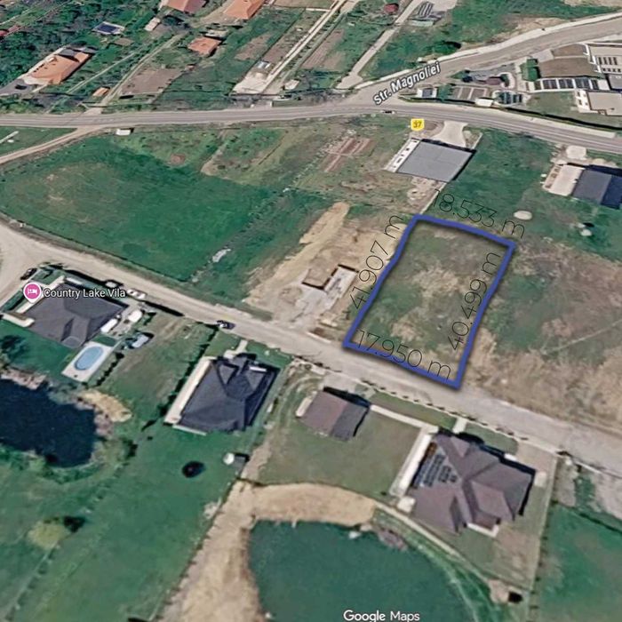 Teren intravilan 750 m2, langa Hanul Pescarilor, 18 m. front stradal