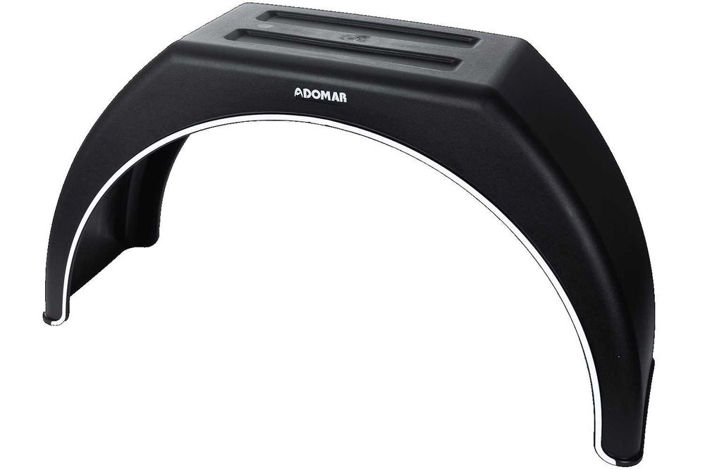 Калник единична гума 14-17″ цола тип трапец с бял кант 260x1450x880x40