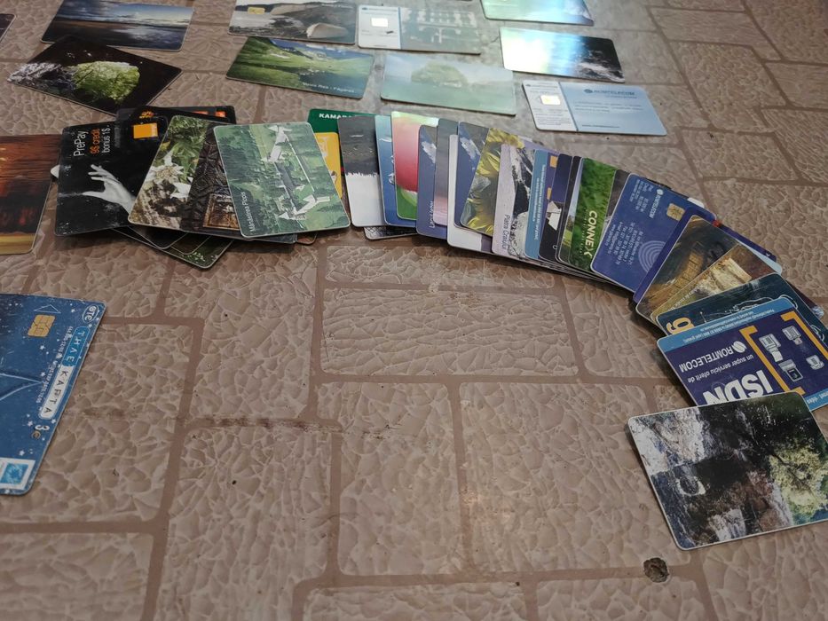 Colecție/set 100 cartele telefonice vechi anii 2000/Peste20 aniVintage