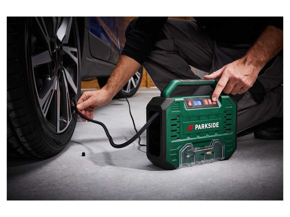 Compresor PARKSIDE  afișaj digital PMK 150 A1, portabil, 12 V / 230 V