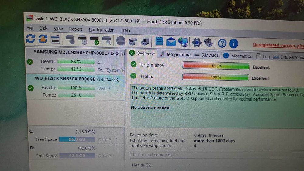 SSD WD Black SN850X de 8TB PCI Express 4.0-Nou, Garantie pana  in 2030