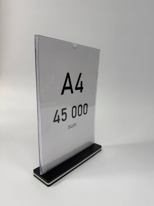 A4 podstavka меню холдер