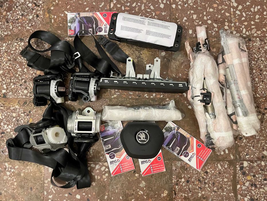 Skoda Kodiaq kit airbag volan / pasager / set cortine / set centuri