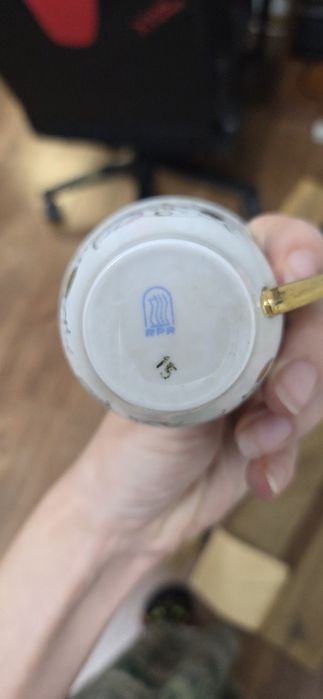 Фарфор, тонкостенный, 6 кофейных чашек