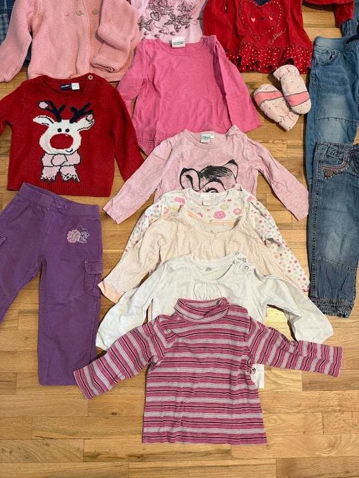 Комплект дрехи есен/зима за момиче 86/92 - 30 части