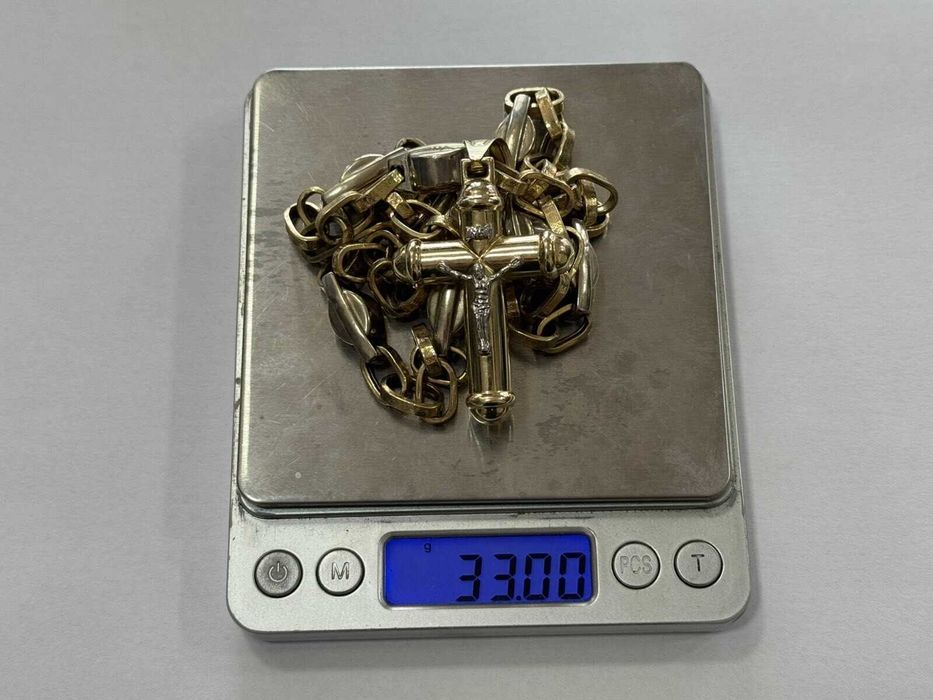 Златен Синджир с Кръст 14К(33гр)