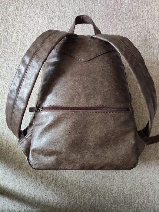 Rucsac bărbați/unisex Lumberjack Goose – Maro închis (Piele ecologică)