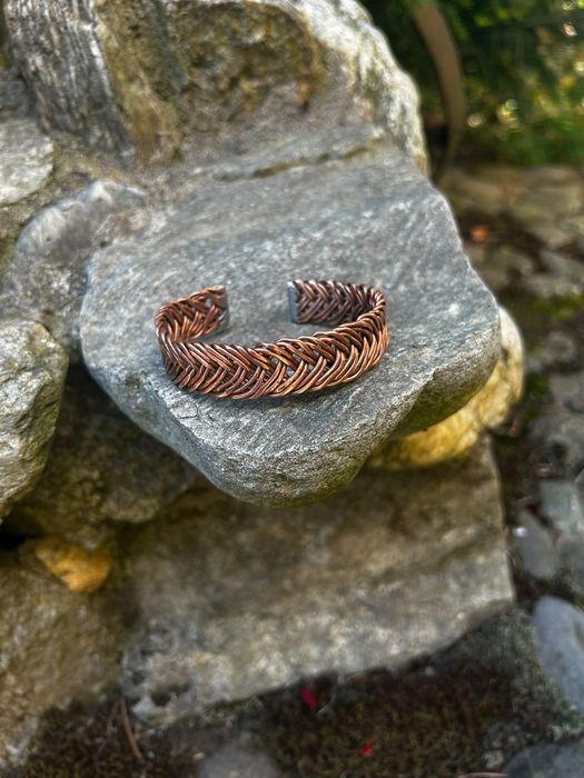 Brățară handmade din cupru – model unicat