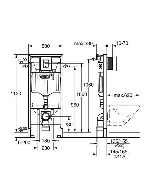 Структура за вграждане Grohe Solido 3 в 1