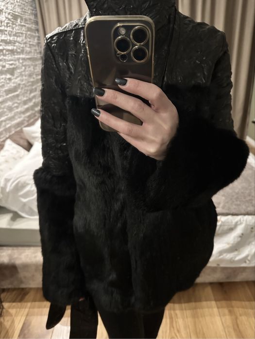 Enigma studio палто естествен косъм намаление