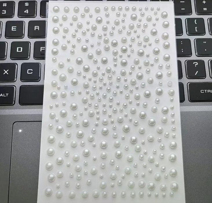 Стразы -жемчуг,прозрачные и черные для макияжа, причесок