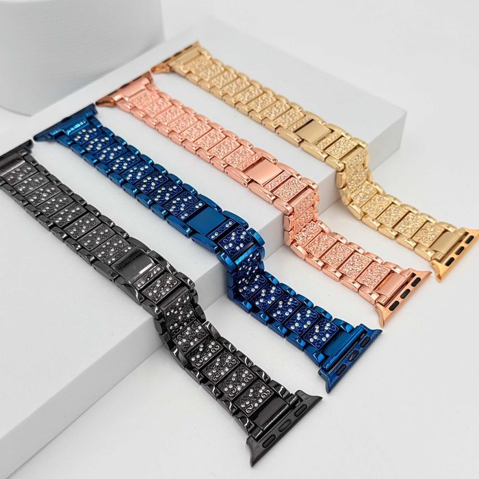 Метални каишки с камъчета за Apple Watch ULTRA/SE/11/10/9/8/7/6/5