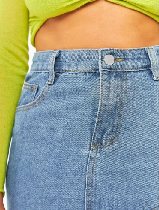 Юбка миди джинсовая