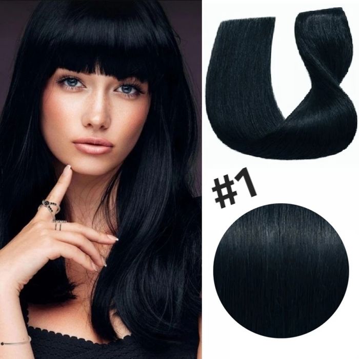 Висококачествена естествена коса 100 гр