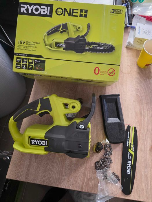 RY18CS20A-0 Fierăstrău cu lanț 18V ONE+, bară 20 cm, viteză lanț 4,6 m/s, Defecta
