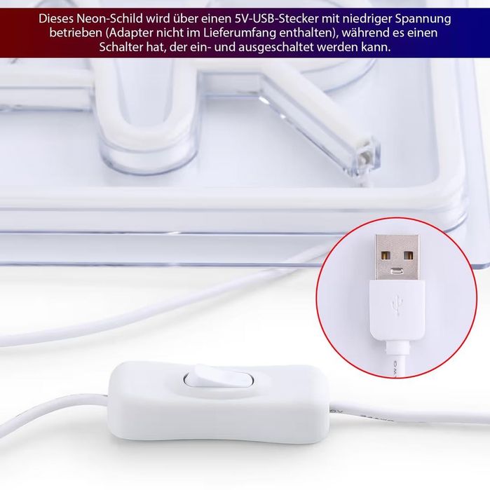 Неонов знак за кафе Coffee LED за кафе и бар – USB