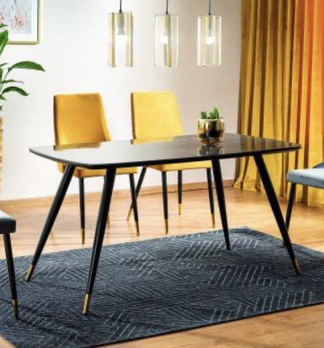 Picioare masa metalice negru auriu mese masa blat lemn pal living bucatarie dining