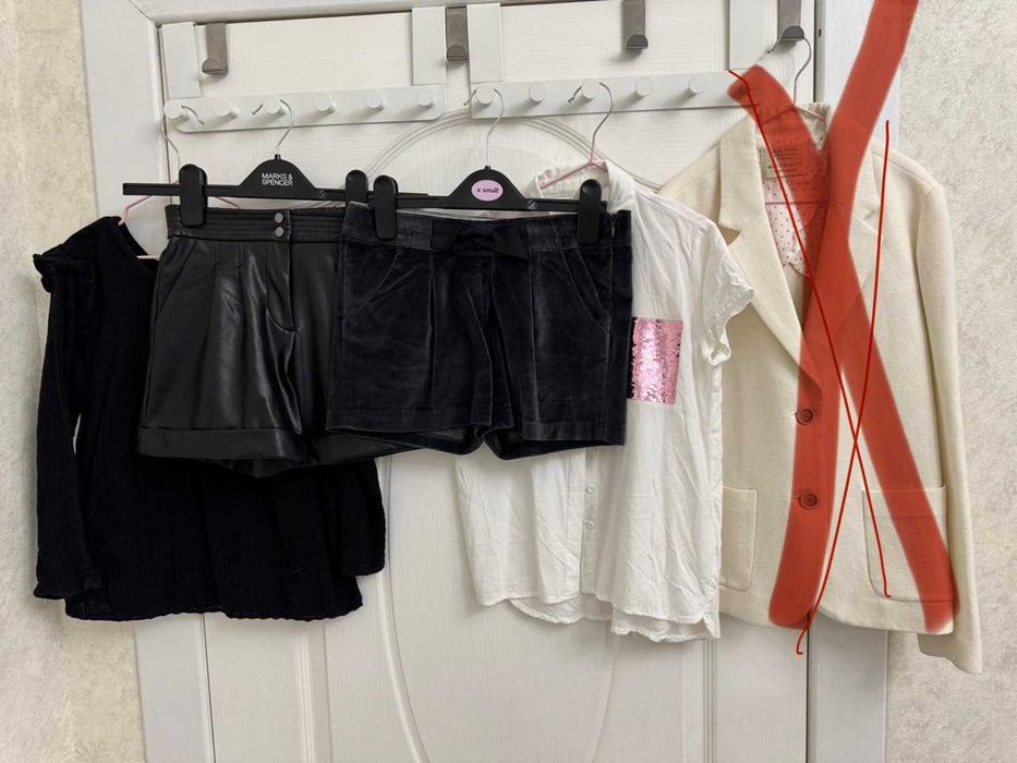 Лоты фирменной детской одежды ZARA, NEXT, H&M, размер 4/12 лет