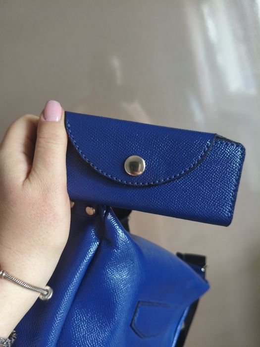 Co Geantă de damă din piele italiană Saffia handmade no Pun