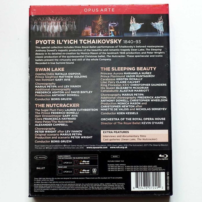 TCHAIKOVSKY – THE BALLETS (Opus Arte, Royal Ballet, Royal Opera House)