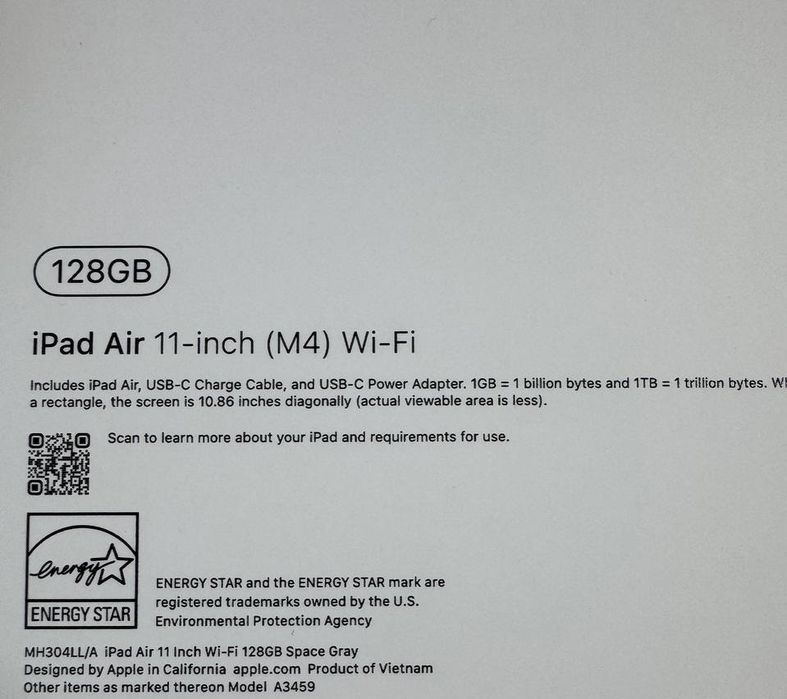 Ipad Air 11” M4 128 wifi у Артура в магазе Б17 Hofmann на малике