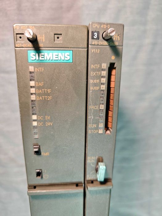PLC Siemens SIMATIC S7 400 CPU 412-2 si PSU PS 407 10A