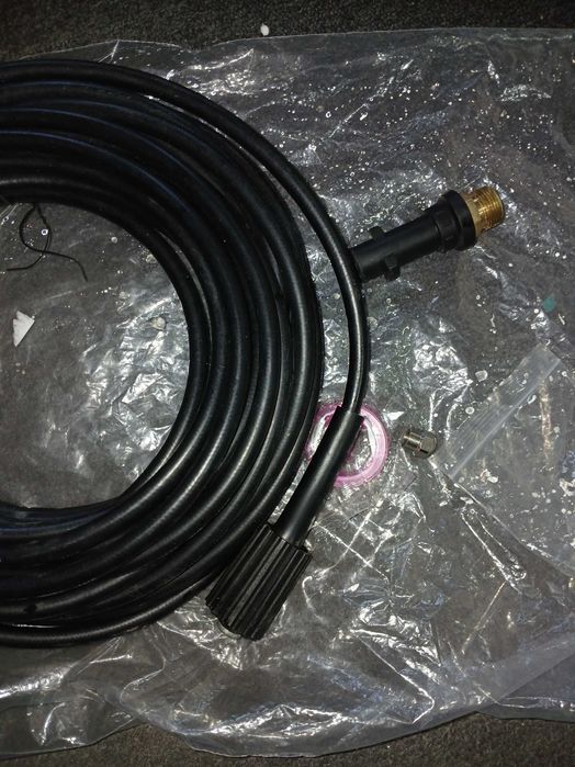 Furtun spalator auto, presiune 18 MPa, M22, 8m, negru