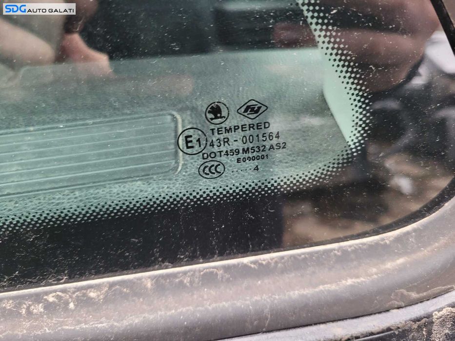 Geam Sticla Fix de pe Aripa Stanga Spate Skoda Fabia 2 2007 - 2014 [C2047]