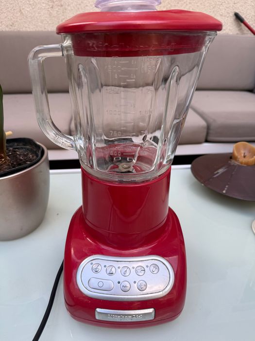 Blender KitchenAid Artisan 5KSB555SERO, 550W, sticlă 1,5L, roșu