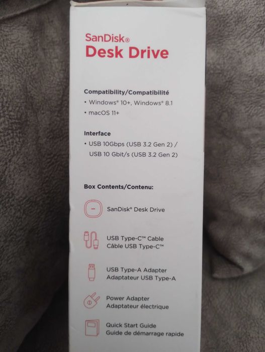 SanDisk Desk Drive 8TB SSD Преносим диск