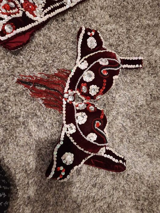 Costum bellydance broderie si cristale Swarovski