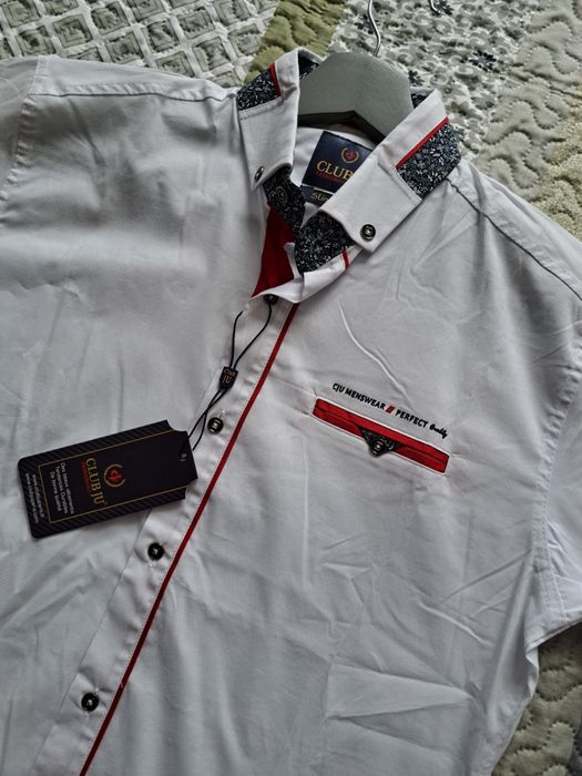 Мъжка риза с къс ръкав