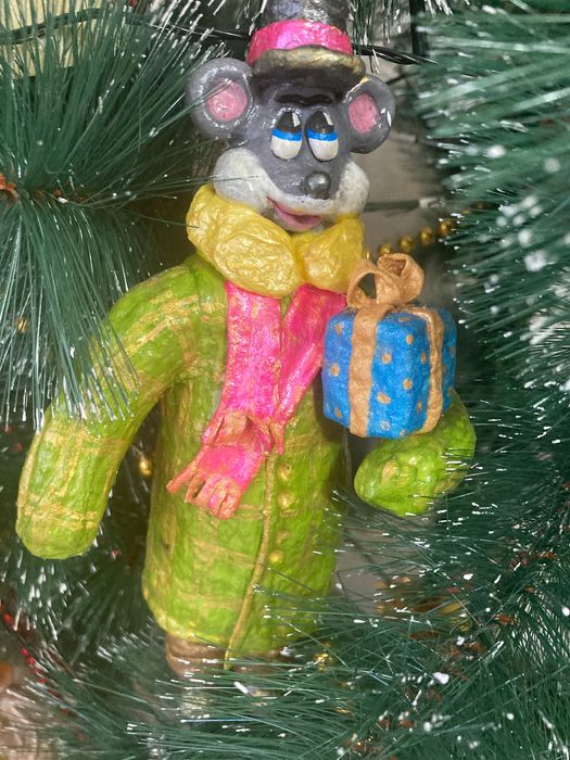 Ватные игрушки на елку