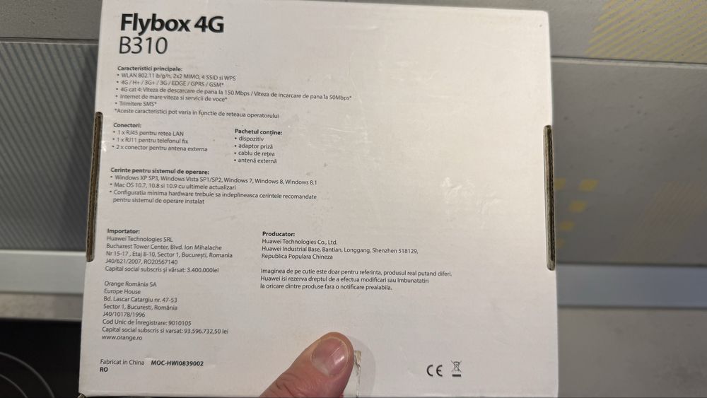 Router Huawei B310 4G Sim  , Wi-Fi, 4 LAN , Internet Mobil