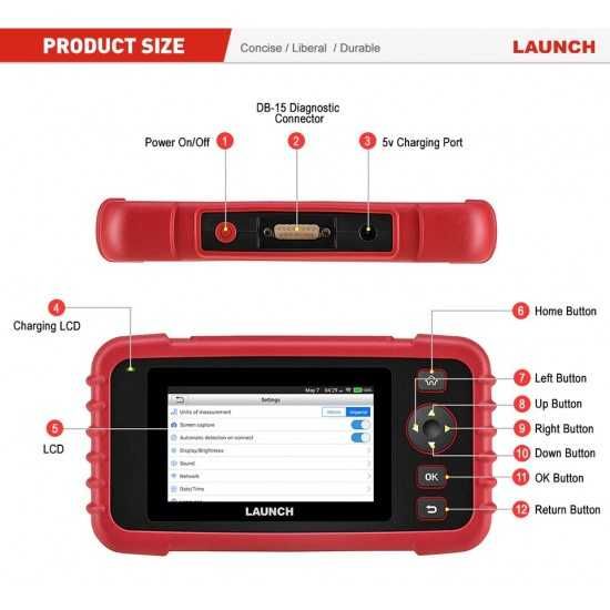 Автодиагностика LAUNCH CRP123X+доживотни безплатни ъпдейти