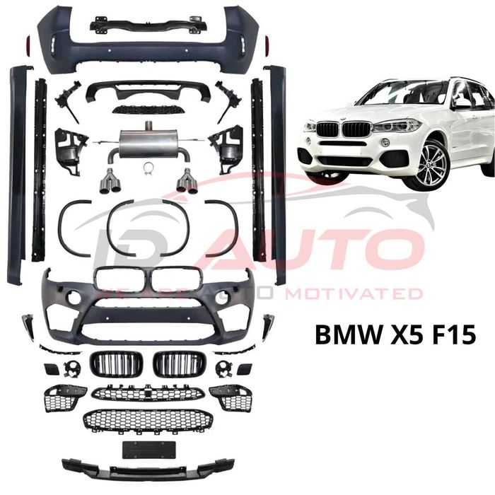 M tech боди кит за BMW X5 F15 (2013-2018) с двойни накрайници и спортен