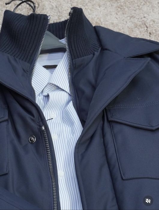 Куртка зимняя темно синяя