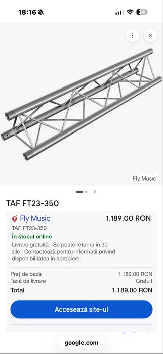 Tronson schela 3.5 metri 3 puncte