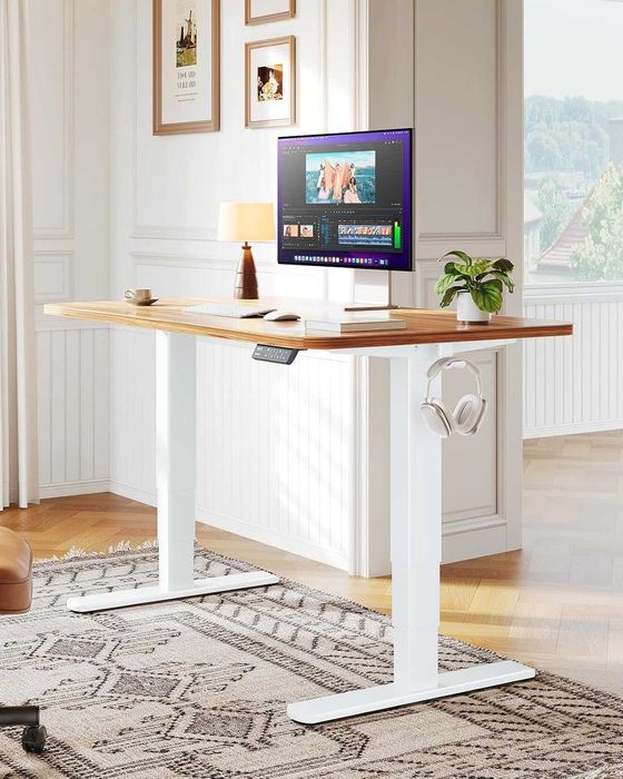 Cadru birou reglabil electric 2 motoare – 3 nivele, 120 kg, cu memorie - LIVRARE GRATUITA !