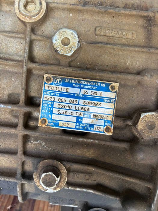 Cutie viteze Nissan Cabstar NT400 Renault Maxity ZF 6S380V 32010LC60A - 115.000 km