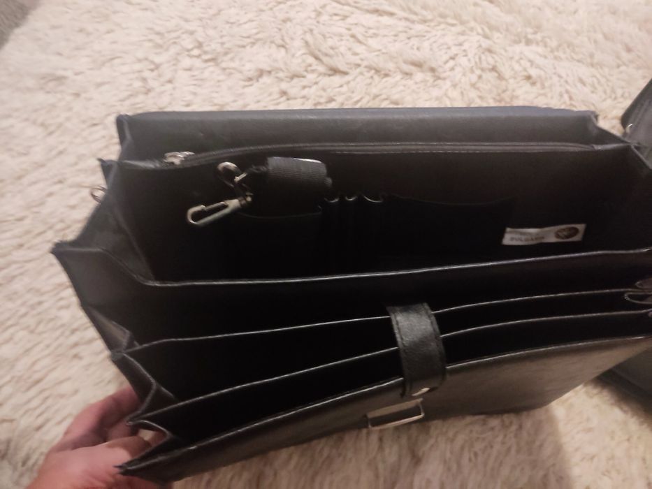 Нови кожени бизнес чанти / органайзери – 2 броя