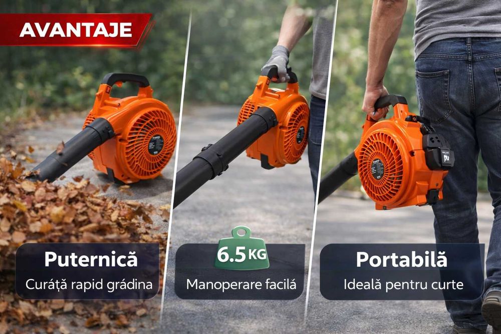 Suflanta Frunze 3.2CP BENZINA – Putere Mare 7500 RPM