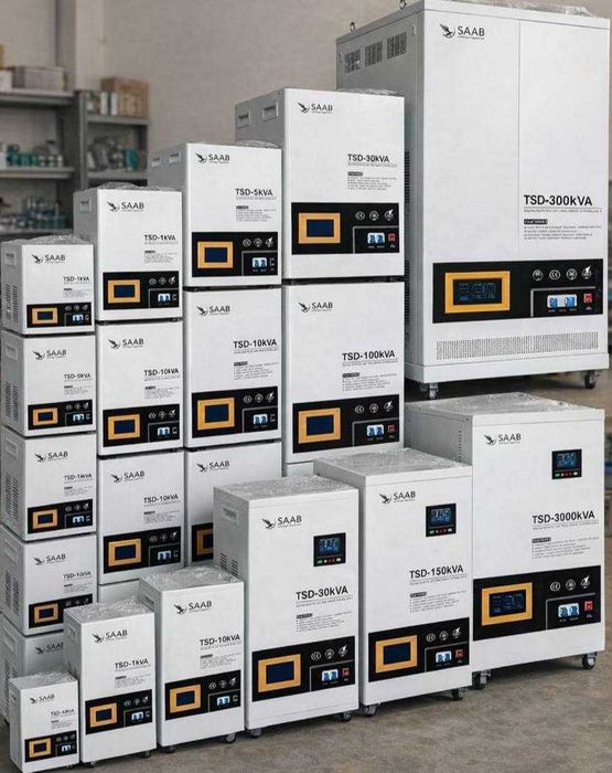 Стабилизаторы напряжения: большой выбор мощностей 1 кВА / 300 кВА