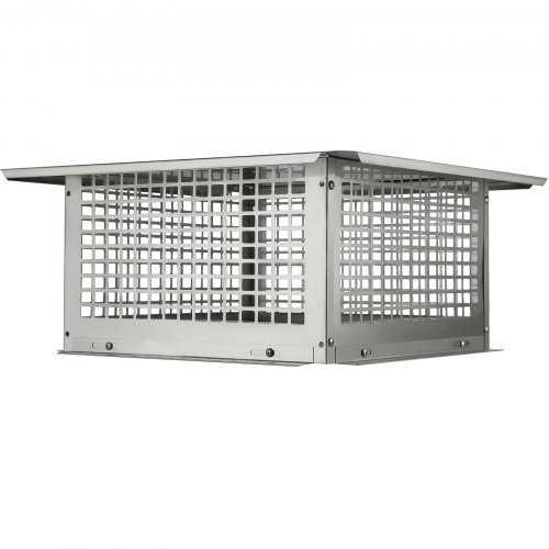 Vând pălărie cos fum otel inox 304, antipasare, 431,8x431,8 mm, nu se răstoarnă ușor și este ușor de instalat