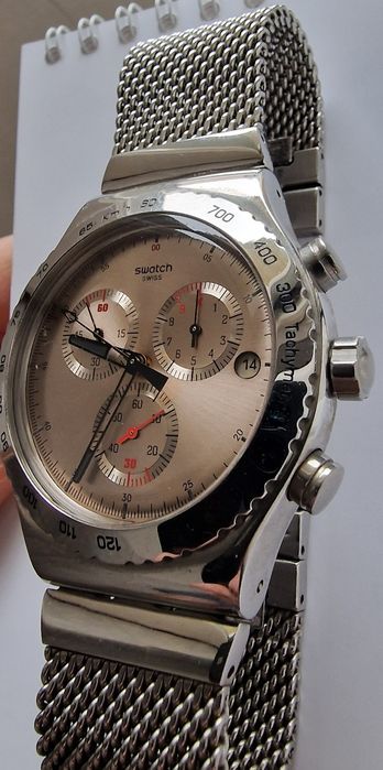 Swatch Irony Silverish barbatesc